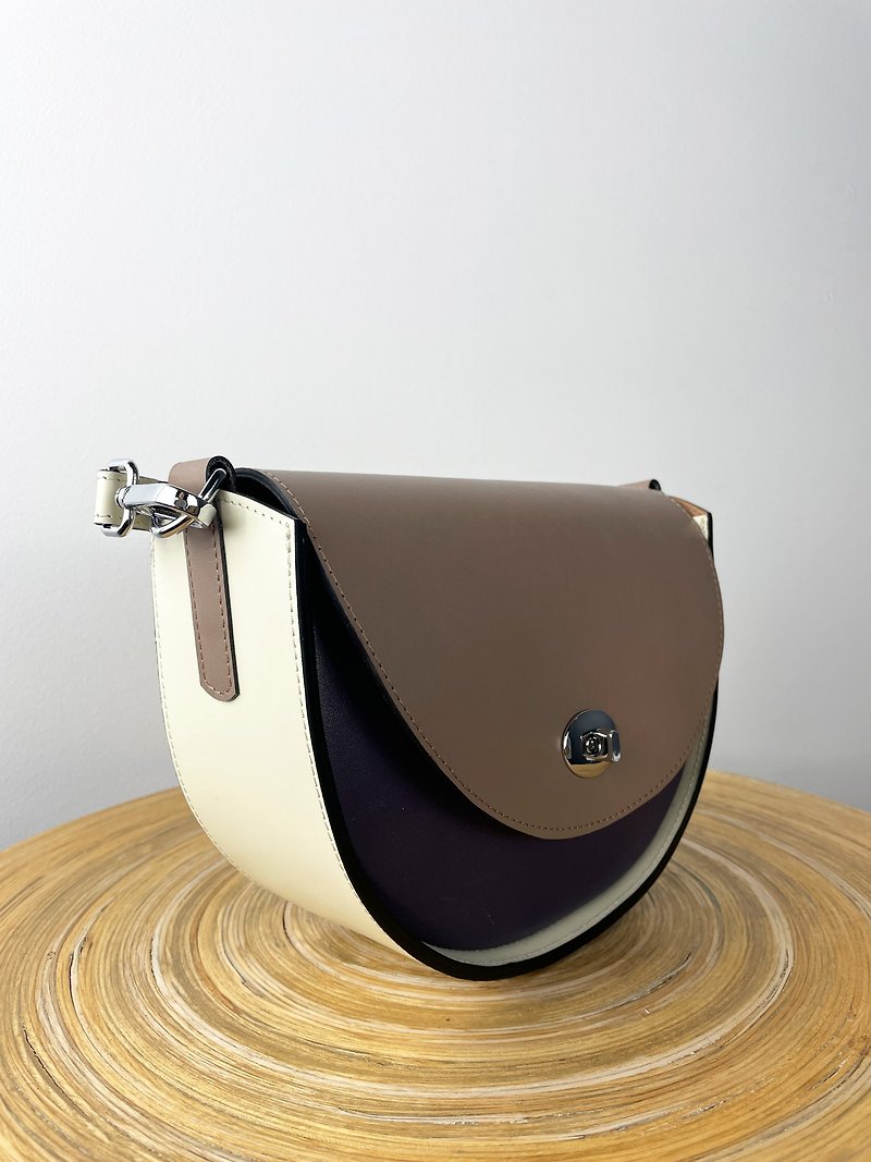 Leather shoulder bag, Small crossbody, Colorful purse, Premium handbag, Satchel - Handbags & Totes - Genuine Leather 