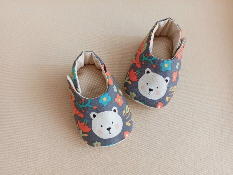 [Shipping within 5 days] Little Bear One Month Gift Baby Shoes Baby Shoes Handmade Baby Shoes Kung Fu - ของขวัญวันครบรอบ - ผ้าฝ้าย/ผ้าลินิน หลากหลายสี