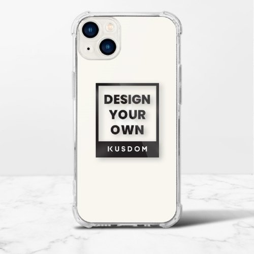 KUSDOM 輕鬆客製 生活百貨 iPhone 14 /Plus /Pro /ProMax透明防撞殼TPU軟款