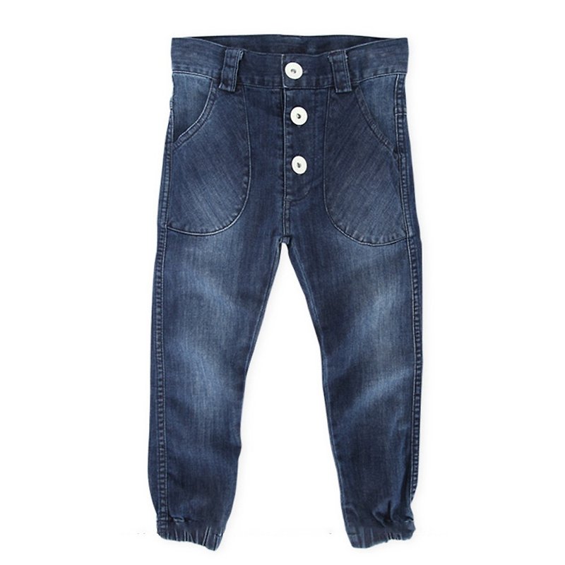 Nordic Kids Swedish Organic Cotton Soft Jeans – 11 to 12 years old - กางเกง - ผ้าฝ้าย/ผ้าลินิน สีน้ำเงิน