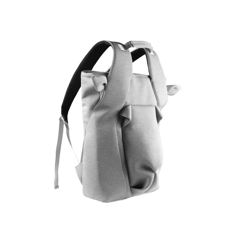 ORIBAGU Origami Bag_Grey Big Horn Goat Backpack - Backpacks - Other Materials Gray