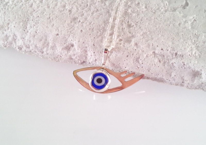 ◇ Evil Eye SV pendant to prevent evil eyes ◇ [CB] - Necklaces - Other Metals 