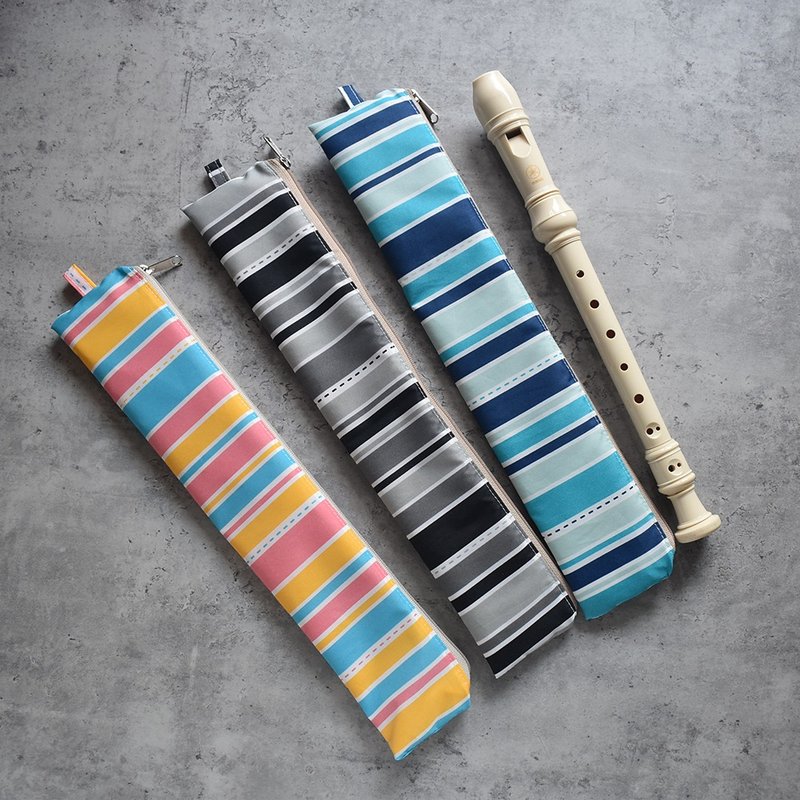 防水傘布 拉鏈直笛收納袋_線條 - 其他 - 尼龍 多色