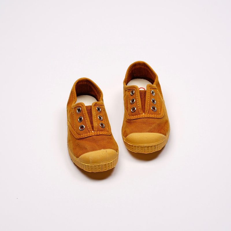 西班牙帆布鞋 CIENTA J70777 43 土黃色 黃底 洗舊布料 童鞋 - 童裝鞋 - 棉．麻 橘色
