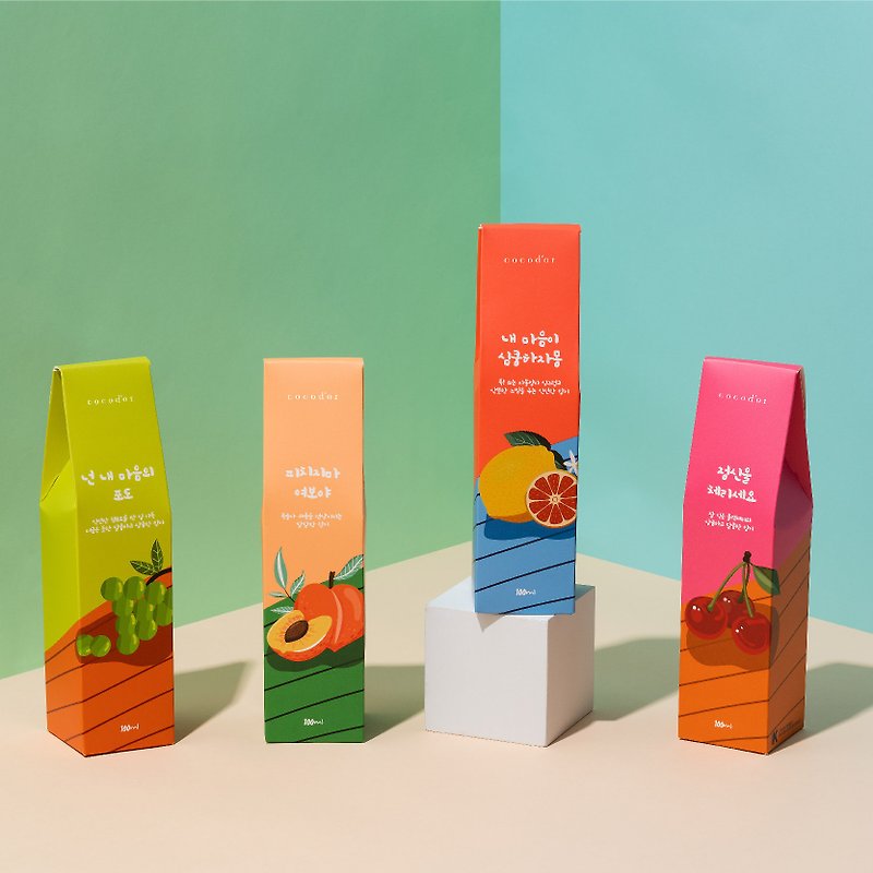 [Small blemish special offer/set of 3] cocodor-Fruit Series Diffuser Bottle 100ml - น้ำหอม - แก้ว สึชมพู