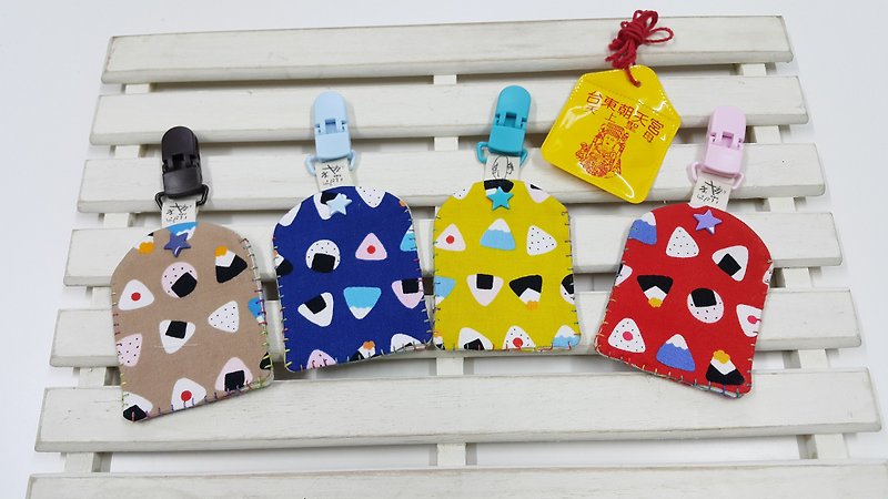 Mount Fuji Onigiri Safe Charm Bag (Clip)【PE170502】 - Other - Cotton & Hemp Multicolor