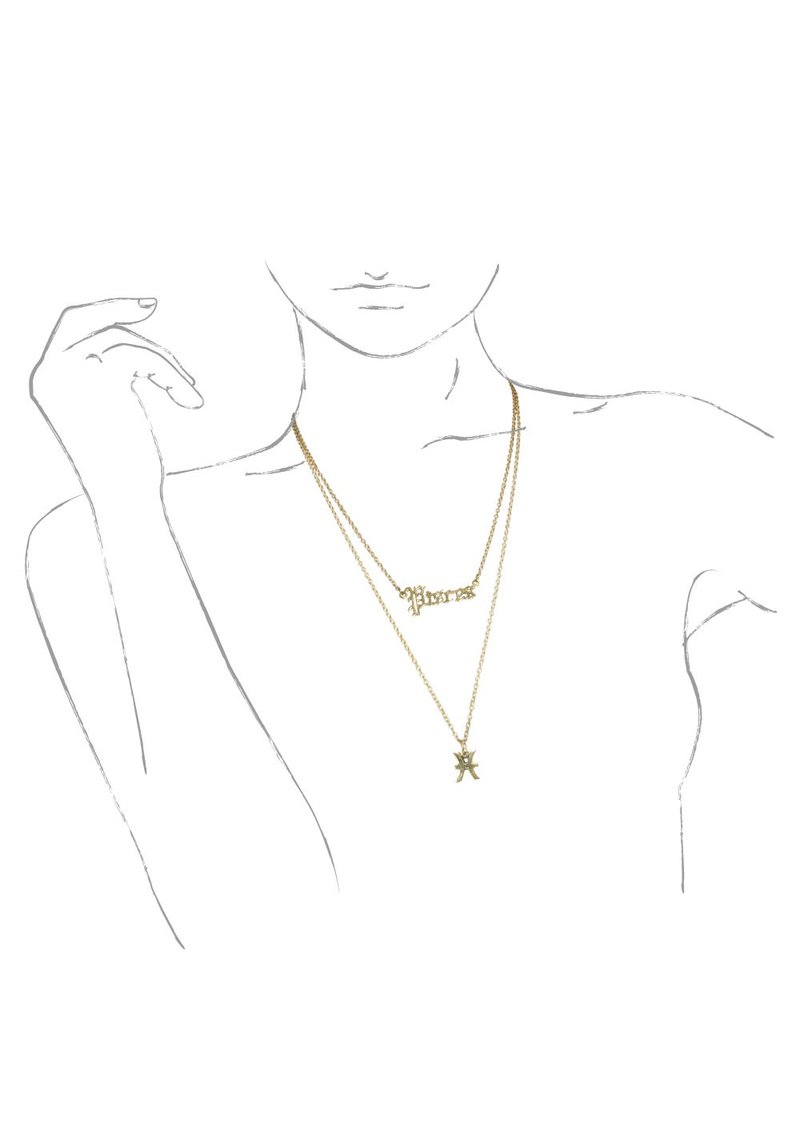 Pisces Astrology Horoscope Double Necklace. The Zodiac Collection. 2 Colourways. - 項鍊 - 其他金屬 