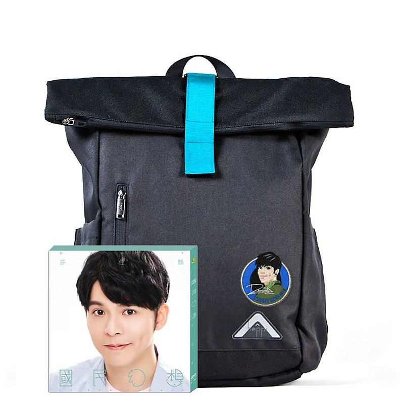 Xu Jialin album with bundles (large black models / with hot cloth stickers 1 / National Fantasy CD1) - Backpacks - Polyester Black