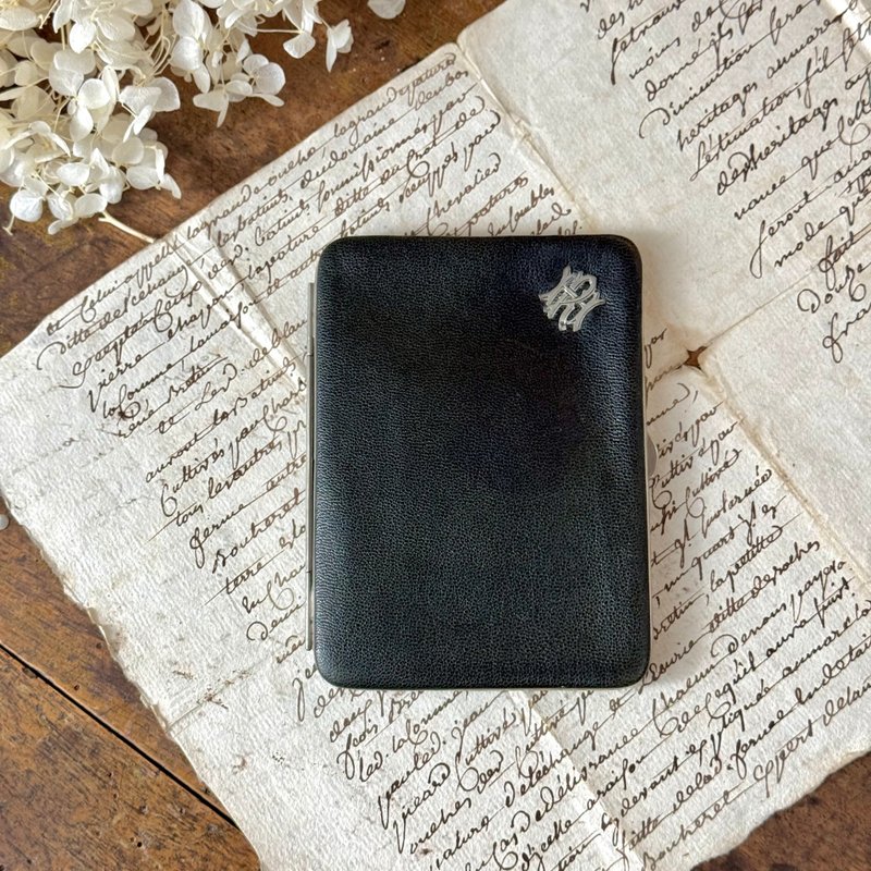 * 50894-絕美法國古董隨身皮夾 - 銀包 - 真皮 