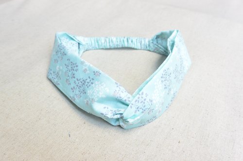 alma-handmade 鬆緊髮帶 - 水藍色
