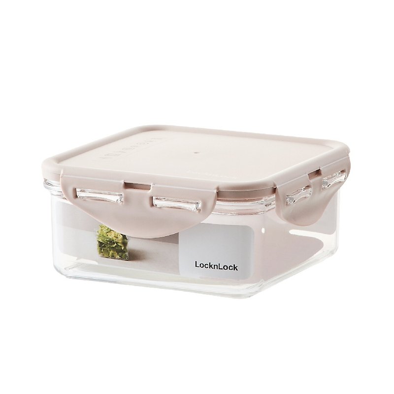 LOCK&LOCK pure fresh-keeping box/square/pink/870ml(LBF823-01) - Lunch Boxes - Plastic 