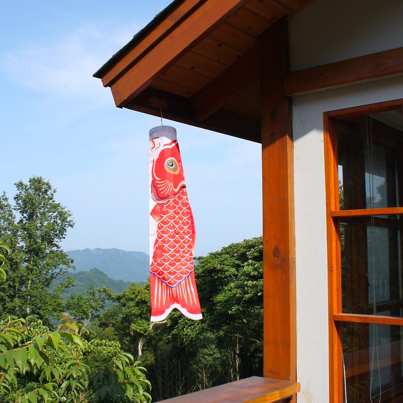 日式鯉魚旗90CM (糸工) - 擺飾/家飾品 - 聚酯纖維 紅色