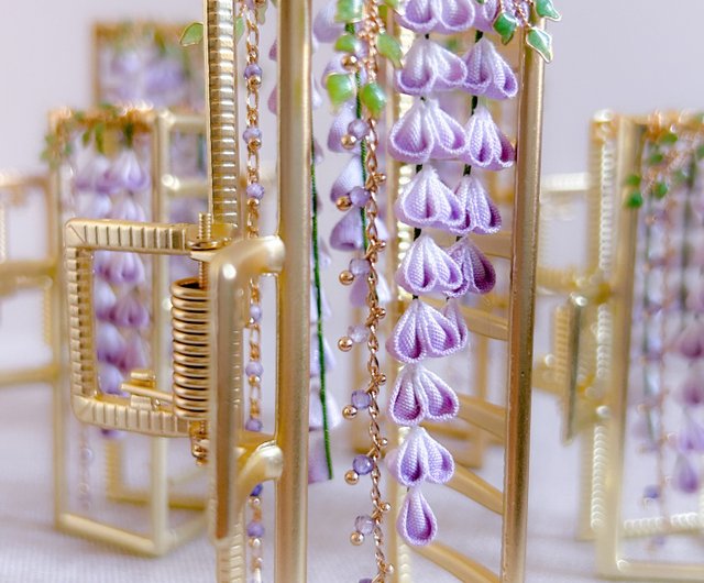 藤2024)和風花金具 つまみ透かし - ショップ tsumamifatfad ヘア