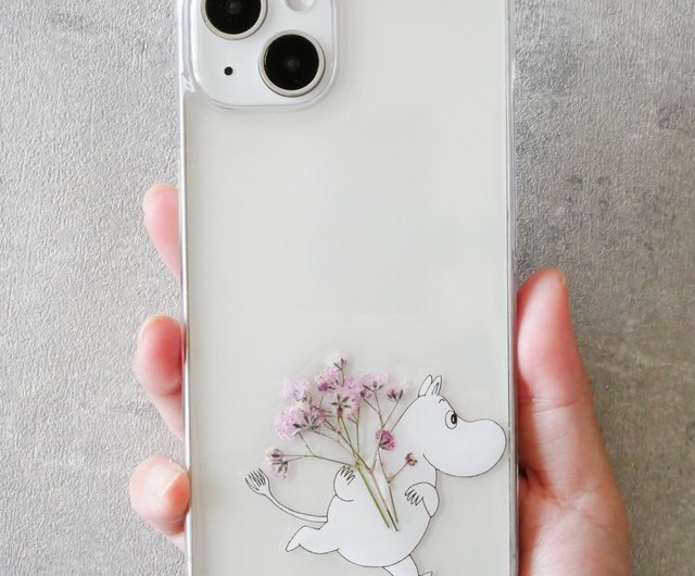 Pinkoi x Moomin】Moomin and Gypsophila iPhone pressed flower case - Shop  schaf Phone Cases - Pinkoi