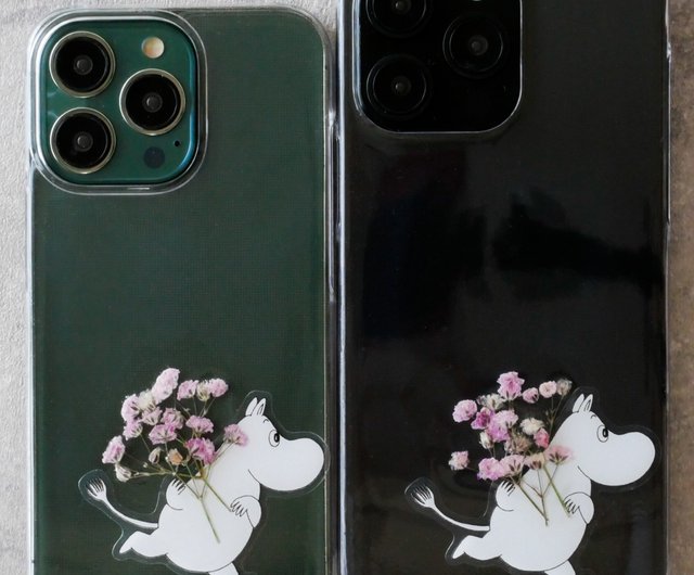 Pinkoi x Moomin】Moomin and Gypsophila iPhone pressed flower case - Shop  schaf Phone Cases - Pinkoi