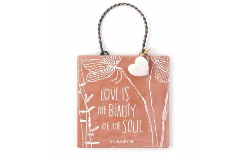 Love is the beauty of the soul-JE religious pendant【Hallmark-gift】 - Items for Display - Pottery Gold