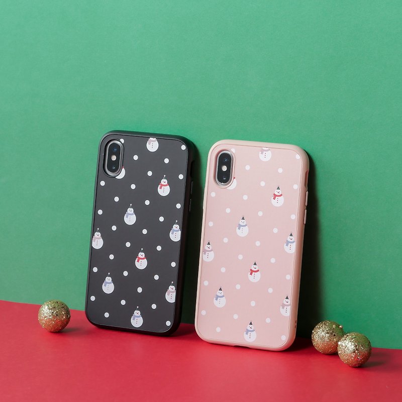 SolidSuit Classic Drop-proof Phone Case / Christmas Limited - Christmas Snowman - Snowflake for iPhone - เคส/ซองมือถือ - พลาสติก 