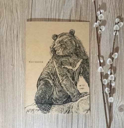 綺針藝獸JY's Animal Art 臺灣黑熊-動物線繪筆記本