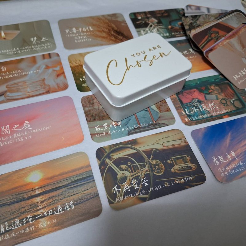 【 LOMO經文卡】金句卡 | 恩典卡 | Ins風經文卡 | 一盒54張 - 卡片/明信片 - 紙 黑色