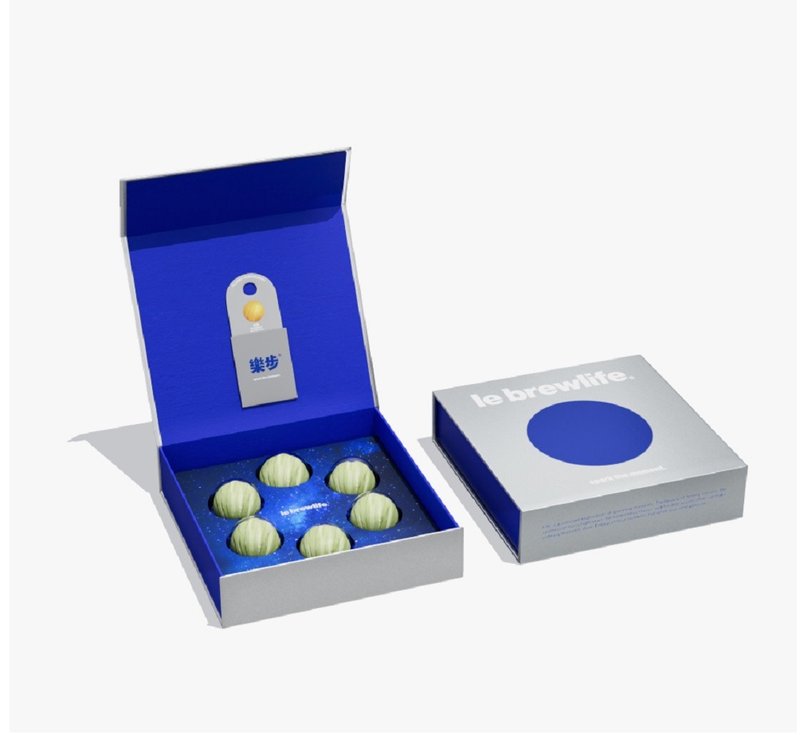 【樂步】幸運• 星球黃金豆沙蛋黃酥青雲映月禮盒 - 蛋糕/甜點 - 新鮮食材 黑色