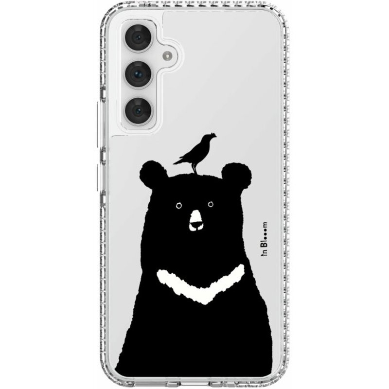 【預購】三星手機殼/Samsung Galaxy A54/動物園/台灣黑熊與八哥 - 手機殼/手機套 - 其他材質 透明