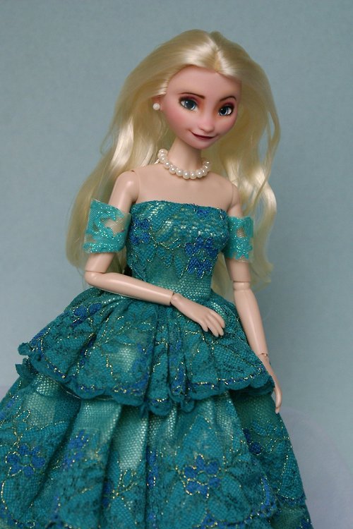 rolling-sonia OOAK Dolls OOAK Elsa Frozen Doll 混合定制重繪藝術娃娃