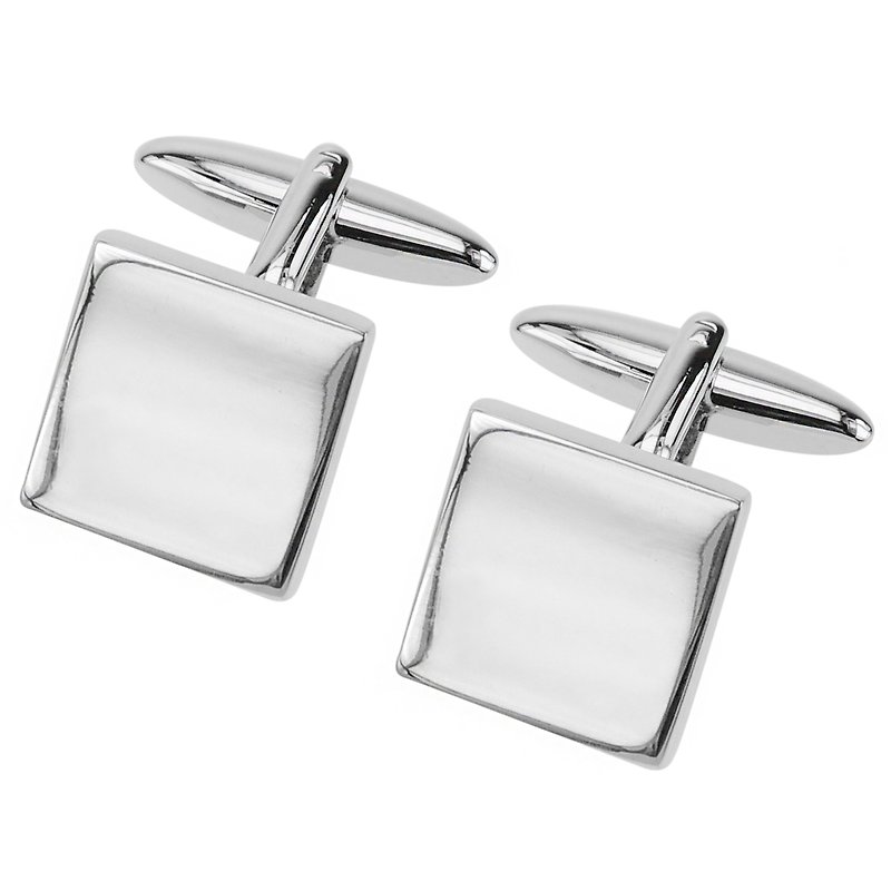 Silver Blank Metal Cufflinks - Cuff Links - Other Metals Silver