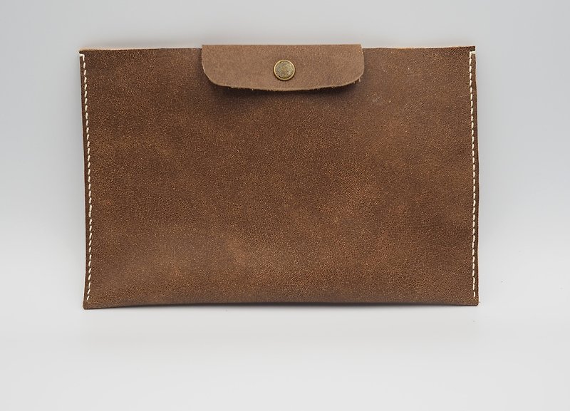 Light Brown-Tablet Bag(ipad mini...) - อื่นๆ - หนังแท้ สีนำ้ตาล