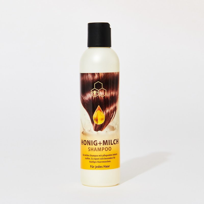 Honey Milk Protein Moisturizing Conditioning Shampoo 200ml - Shampoos - Other Materials White