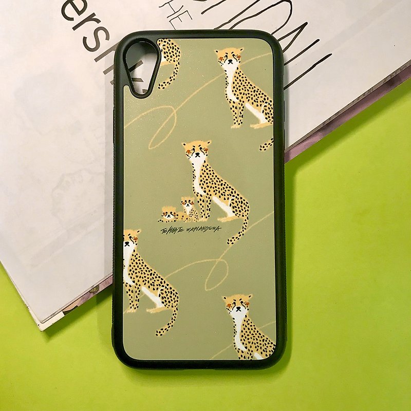 Prairie Cheetah Phone Case - เคส/ซองมือถือ - พลาสติก สีกากี