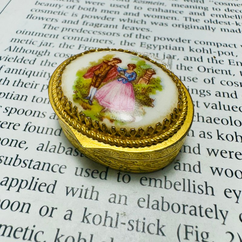 義大利談情說愛銅鍍金小盒 - 其他 - 其他金屬 