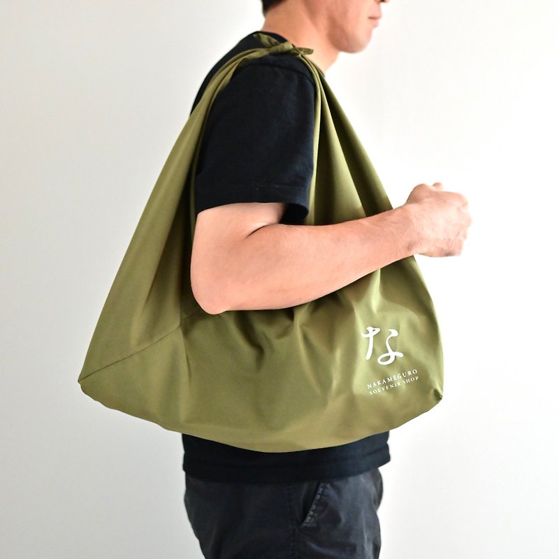 Furoshiki eco bag / Khaki - กระเป๋าถือ - เส้นใยสังเคราะห์ สีเขียว