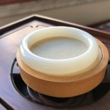 新品　未使用　天然和田玉白玉　白玉バングル 白半透明　うるうる　可愛い　本物保証 楽天市場】和田玉 バングルの通販