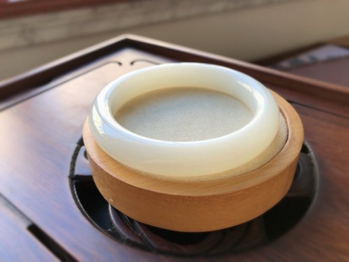 【鑑別書付き】2263和田白玉バングル　和田玉腕輪ブレスレット　75g 鑑別書付き】2263和田白玉バングル 和田玉腕輪ブレスレット 75g 楽天