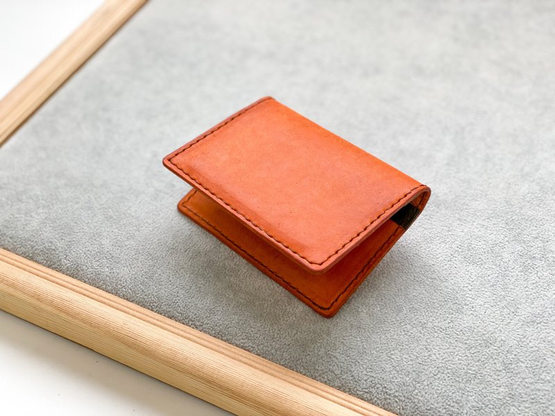 Handmade leather card holder wallet - ที่เก็บนามบัตร - หนังแท้ 