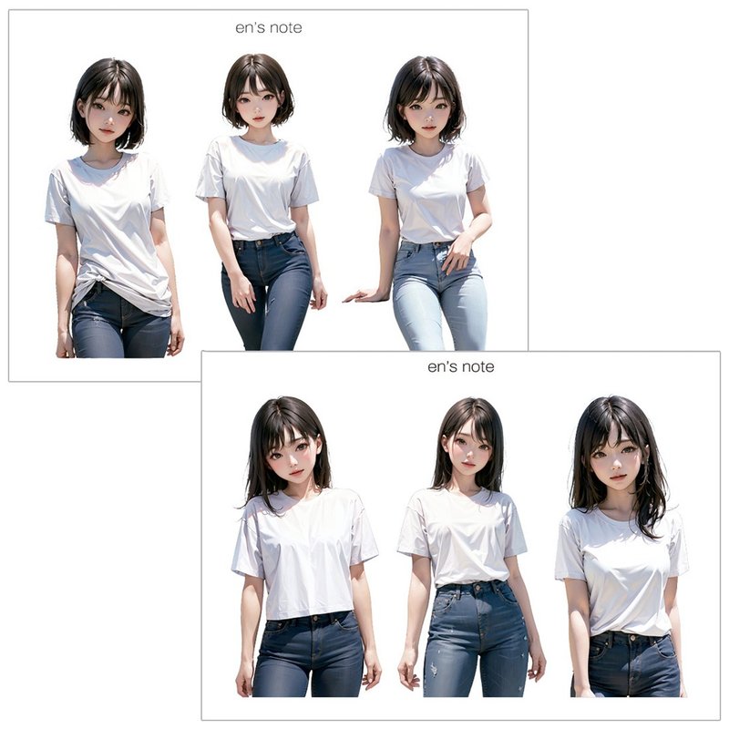 Jeans girl 2 Type Mix sticker (anns note) - สติกเกอร์ - กระดาษ สีน้ำเงิน