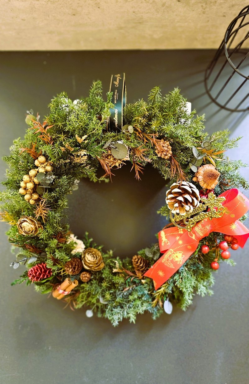 Christmas wreath - ช่อดอกไม้แห้ง - พืช/ดอกไม้ 