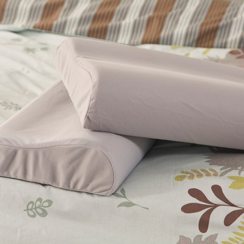 [Loving Home Shop] Love Beicho Charcoal Memory Pillow (Two Packs) Moisture Absorbing and Perspiration Bird's Eye Surface Fabric - หมอน - วัสดุอื่นๆ สีเทา