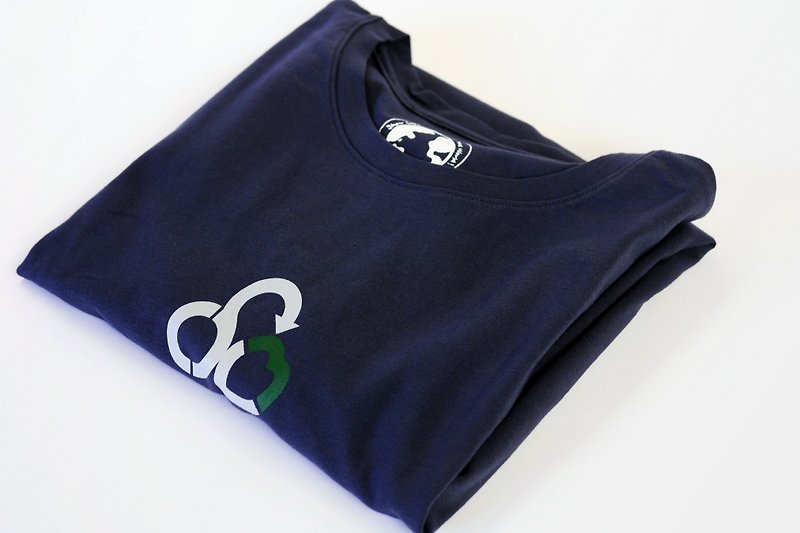 Organic cotton T-shirt unisex-logo version (grey) - Unisex Hoodies & T-Shirts - Cotton & Hemp Gray