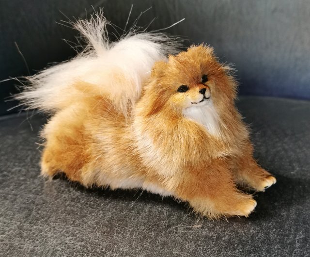 【イノ】 あみぐるみ オーダーメイド ぬいぐるみ アートドール 犬 オーダーメイドの犬のリアルな動物のぬいぐるみ! ポーズを