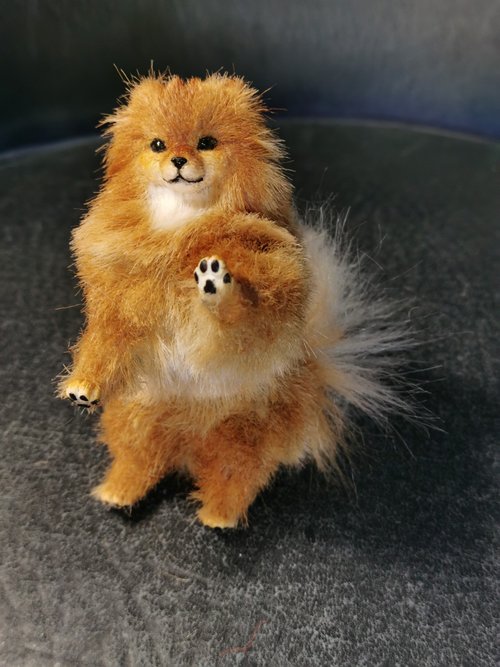 超☆特別価格】 有名作家作 ワンちゃん ぬいぐるみ 創作人形 犬