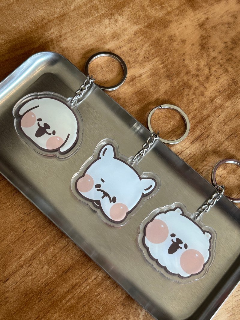 Desktop milk green-puppy pendants are available in five styles - Keychains - Acrylic 