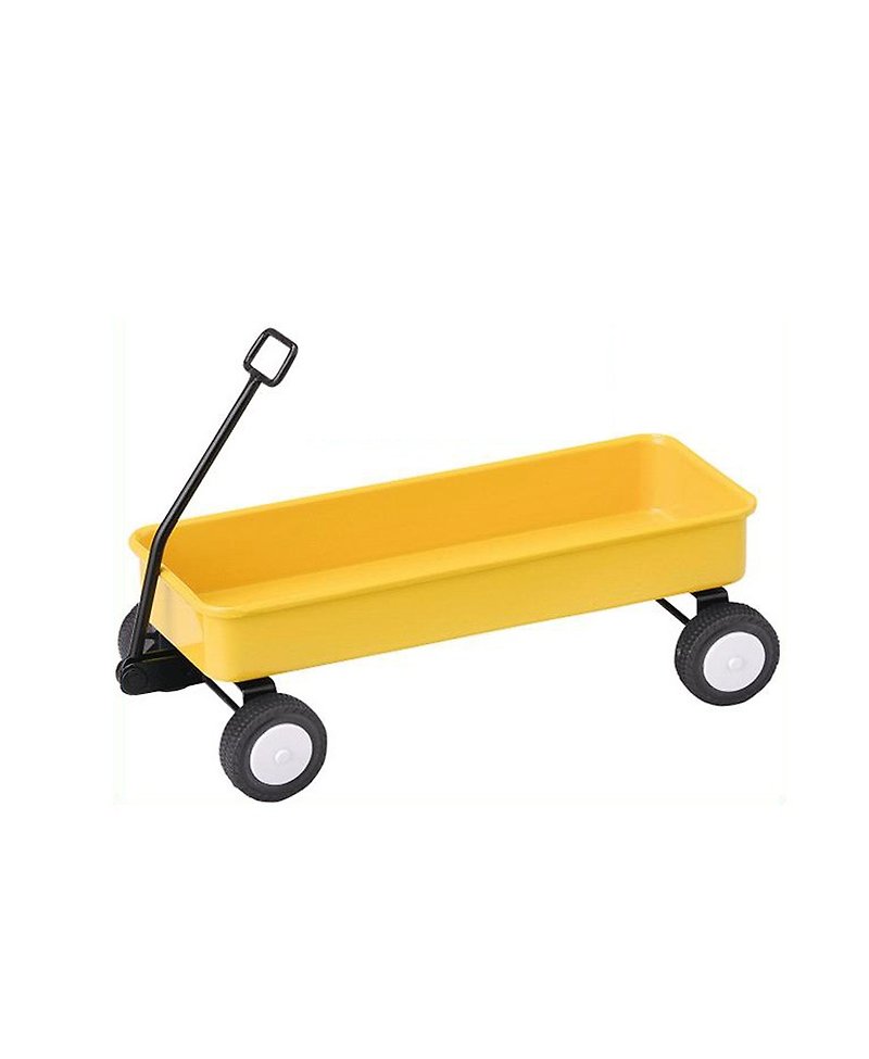 Japan Magnets retro industrial wind table type cute stationery / tool sundries storage trolley (yellow) - Other - Other Materials Yellow