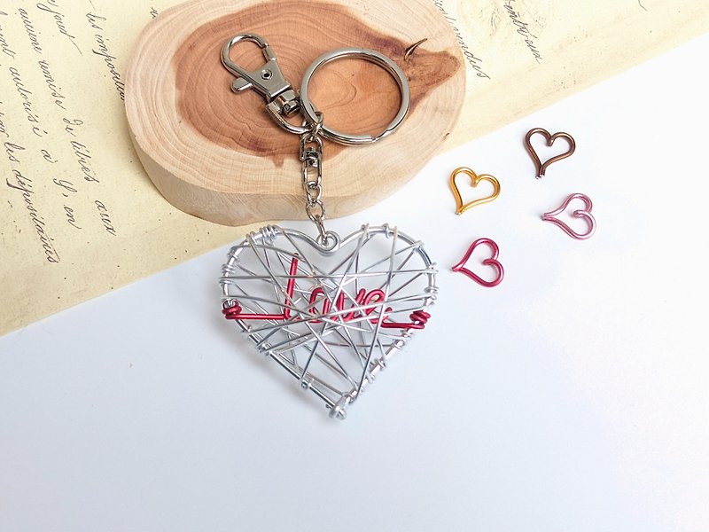 [Love Weaving Heart] Handmade, Metal Wire Creation, Aluminum Wire Folding, Valentine&#39;s Gift
