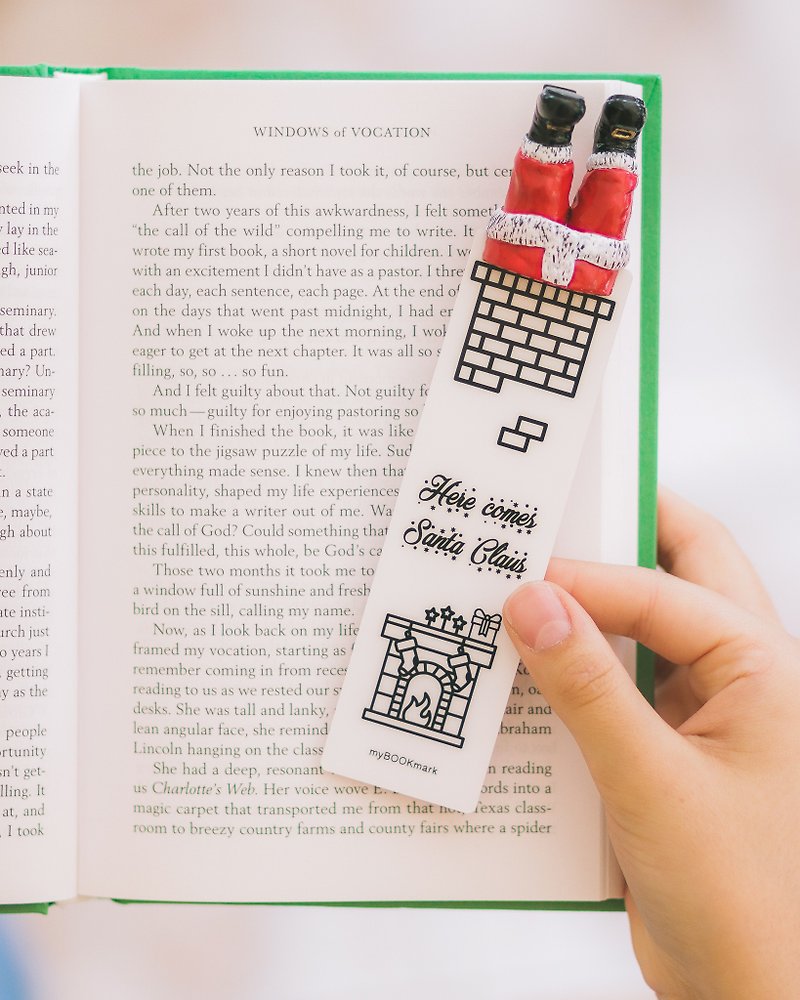 Santa bookmark from authentic MYBOOKMARK