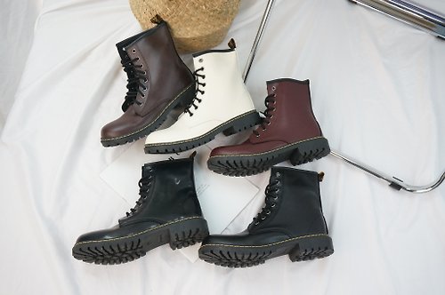 Material瑪特麗歐 【全尺碼23-27】短靴 MIT高質感個性綁帶短靴 T7705