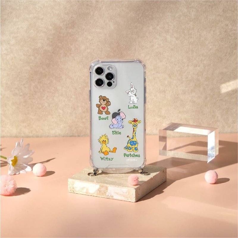 Suzy's Zoo角色圖鑑晶石透明防摔iPhone繩掛手機殼 - 手機殼/手機套 - 矽膠 多色
