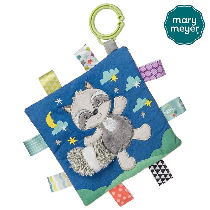 Fast Shipping【MaryMeyer】Tag Animal Soothing Sandpaper - Handsome Raccoon - ของเล่นเด็ก - ผ้าฝ้าย/ผ้าลินิน สีน้ำเงิน