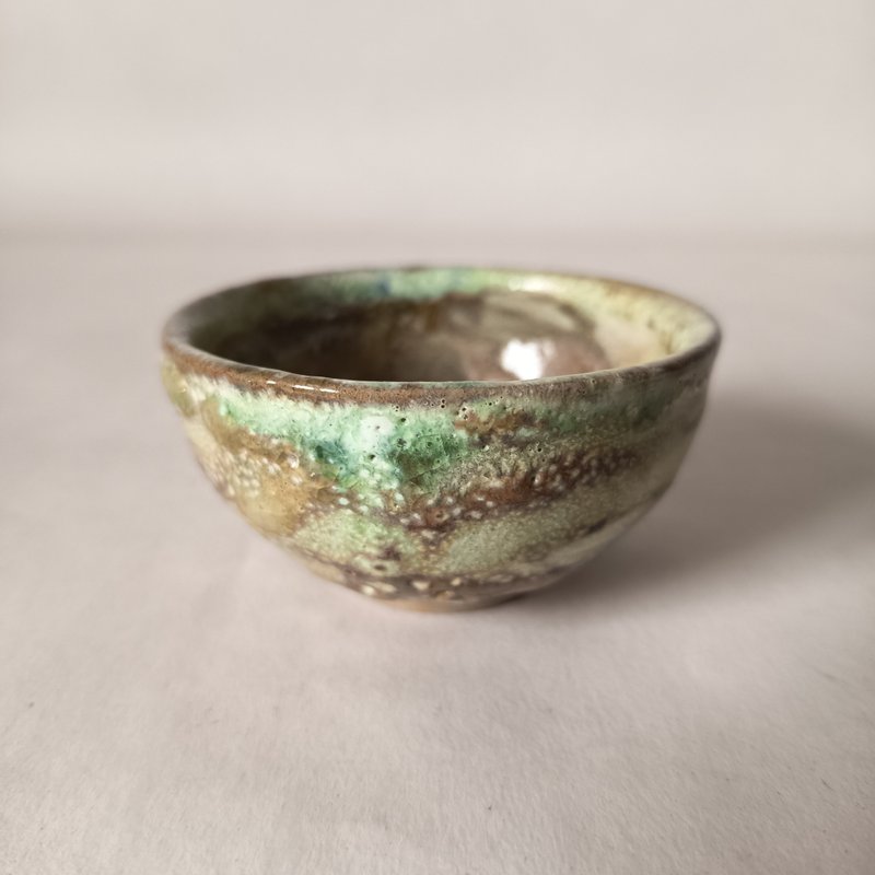 陶藝家創作多重掛釉瓦斯窯燒杯 - 茶壺/茶杯/茶具 - 陶 多色