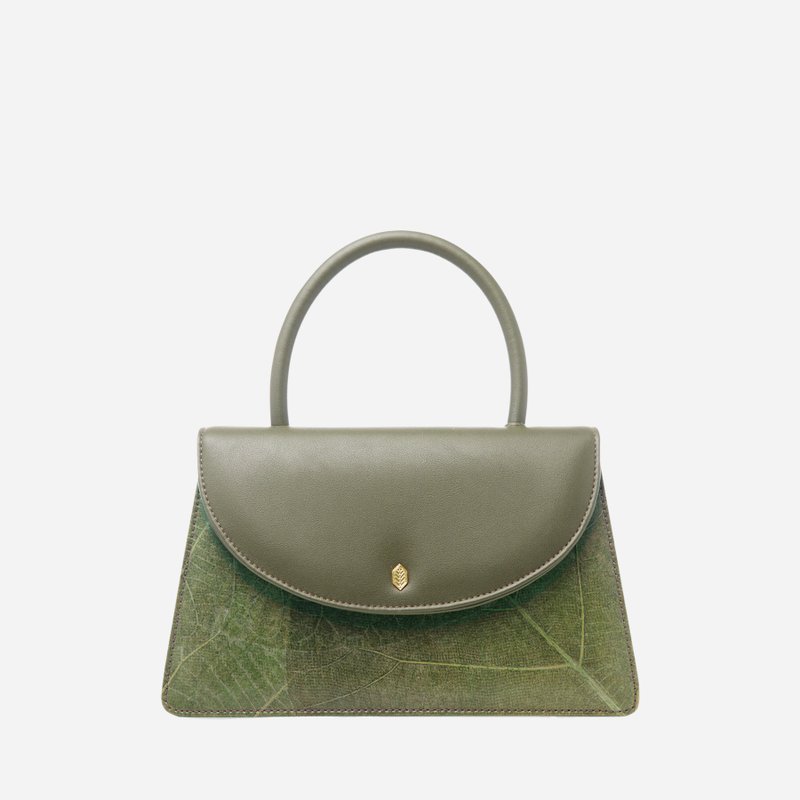 Ellie mini top handle bag - Green - Handbags & Totes - Plants & Flowers Green